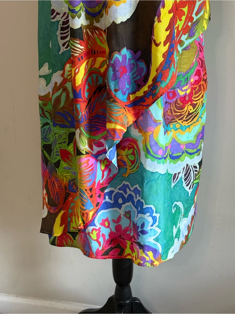 NWT - Ralph Lauren Multicolor Floral Print Sleeveless Shift Dress - Size 14 - Picture 4 of 8